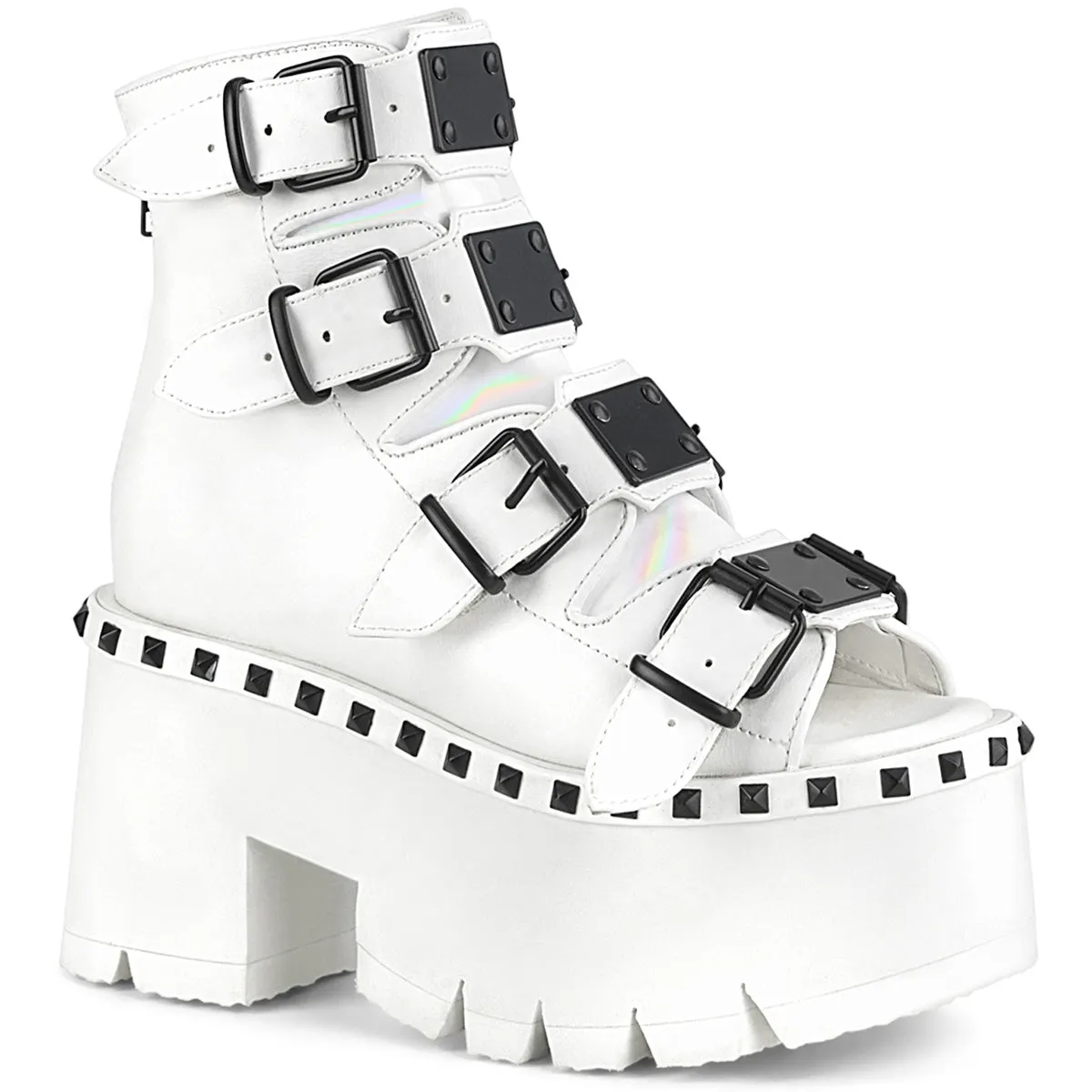 Ashes 70 Platform Goth Sandal Boots  - Demonia Direct