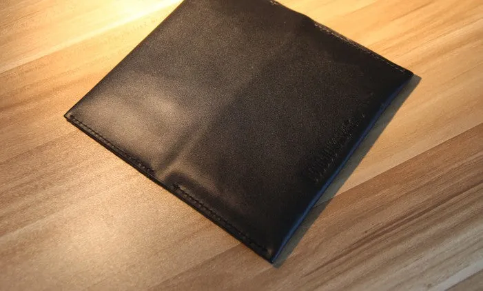 Black LEATHER Womens Bifold Long Wallet Leather Long Wallet FOR Women