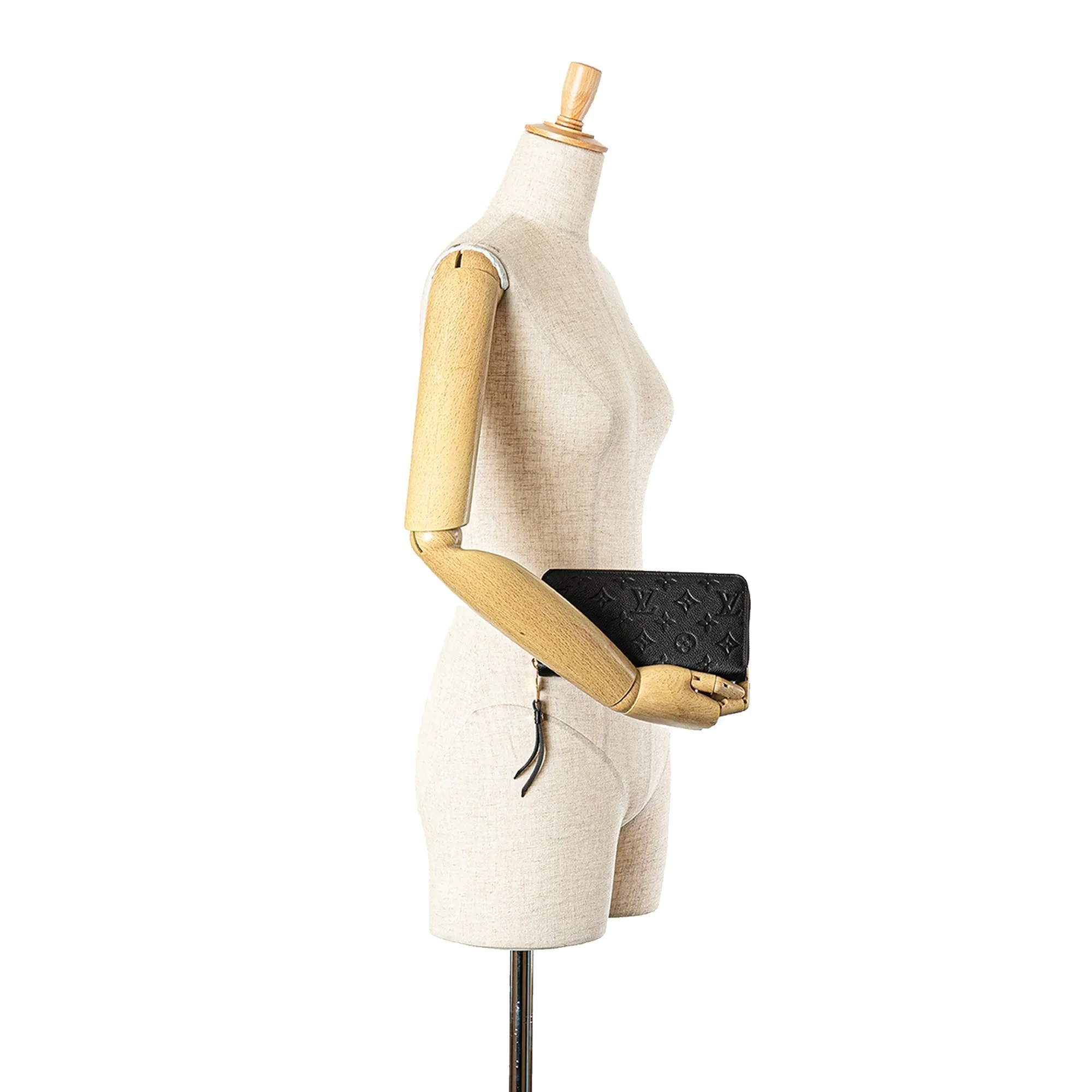 Black Louis Vuitton Monogram Empreinte Zippy Long Wallet