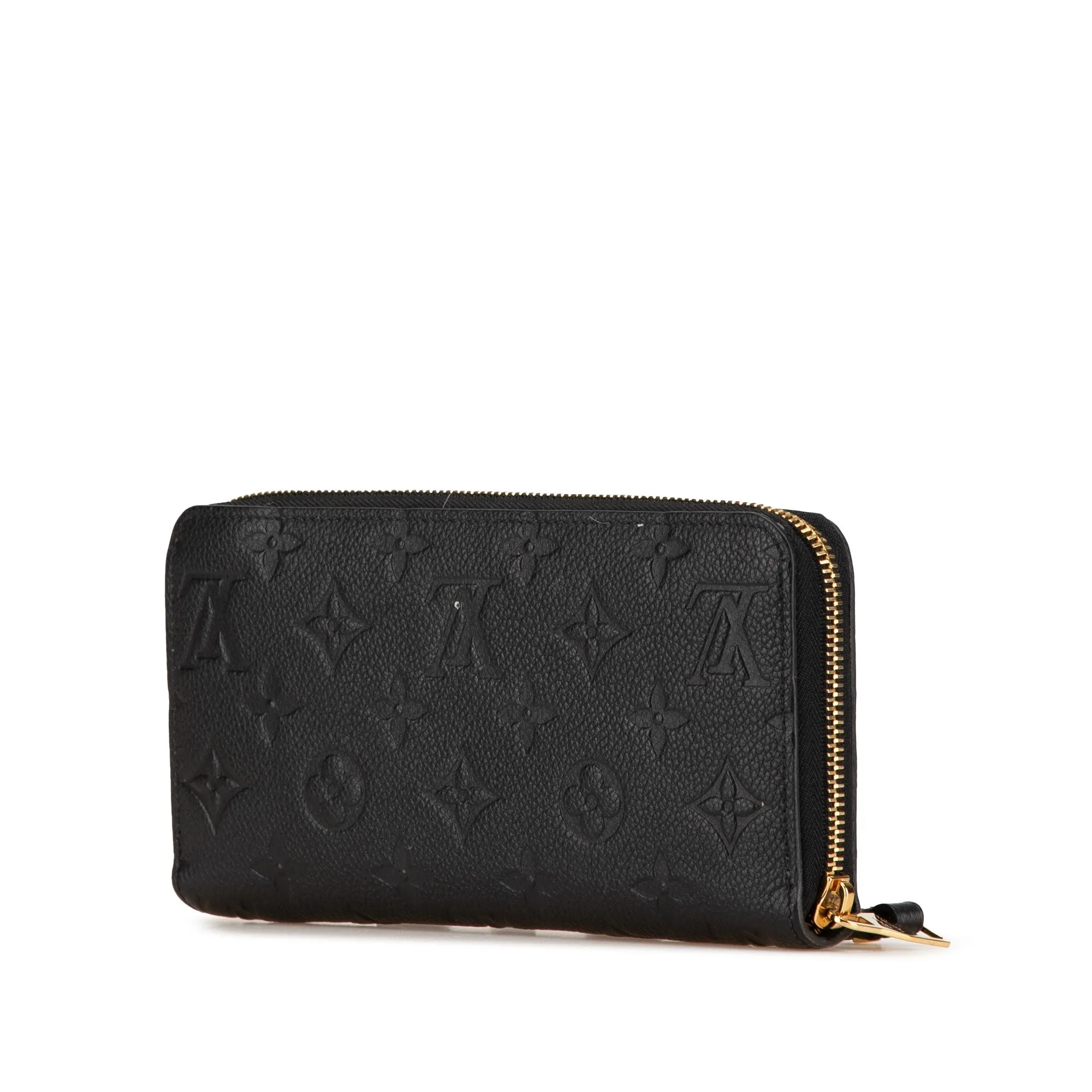 Black Louis Vuitton Monogram Empreinte Zippy Long Wallet