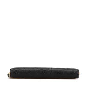 Black Louis Vuitton Monogram Empreinte Zippy Long Wallet