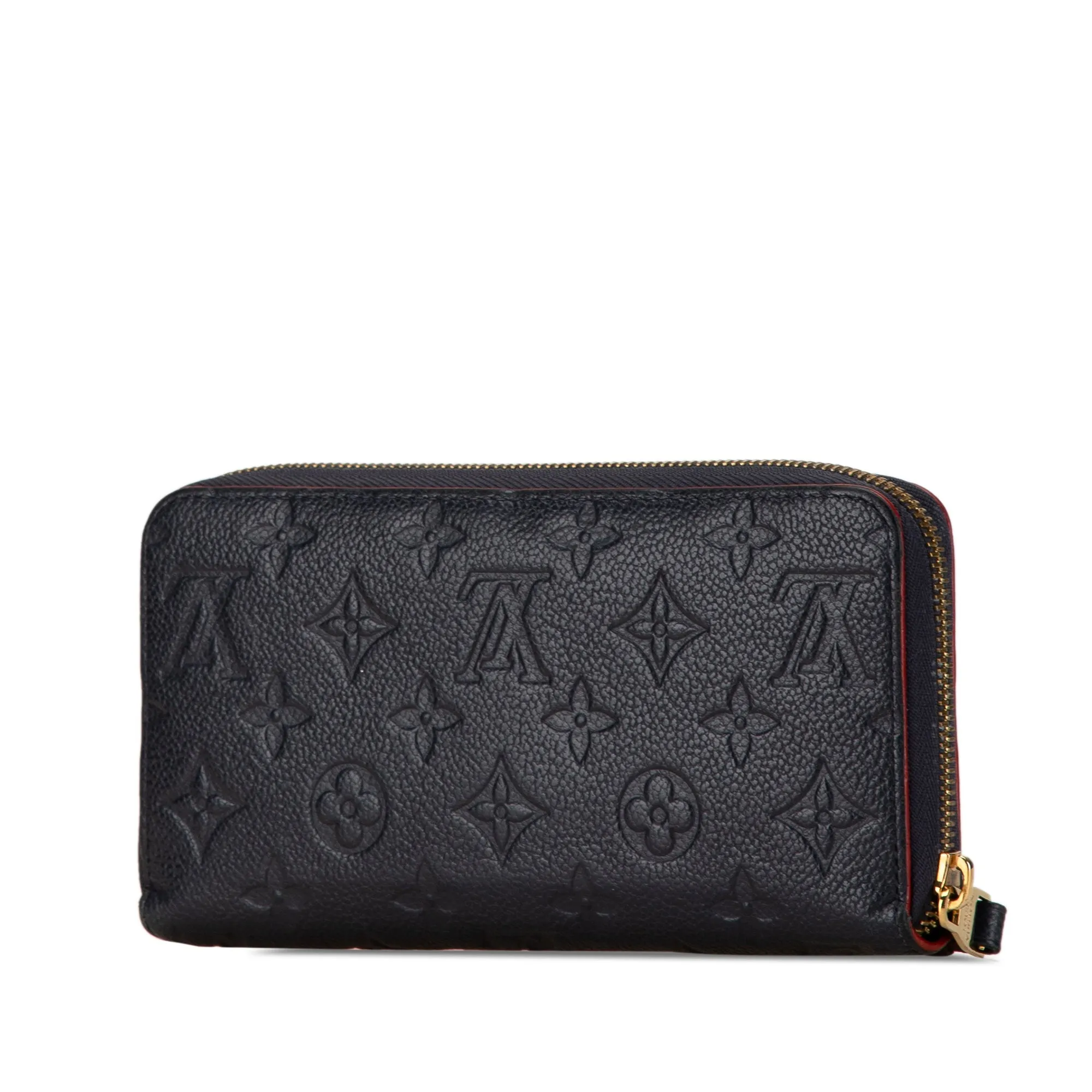 Blue Louis Vuitton Monogram Empreinte Zippy Long Wallet