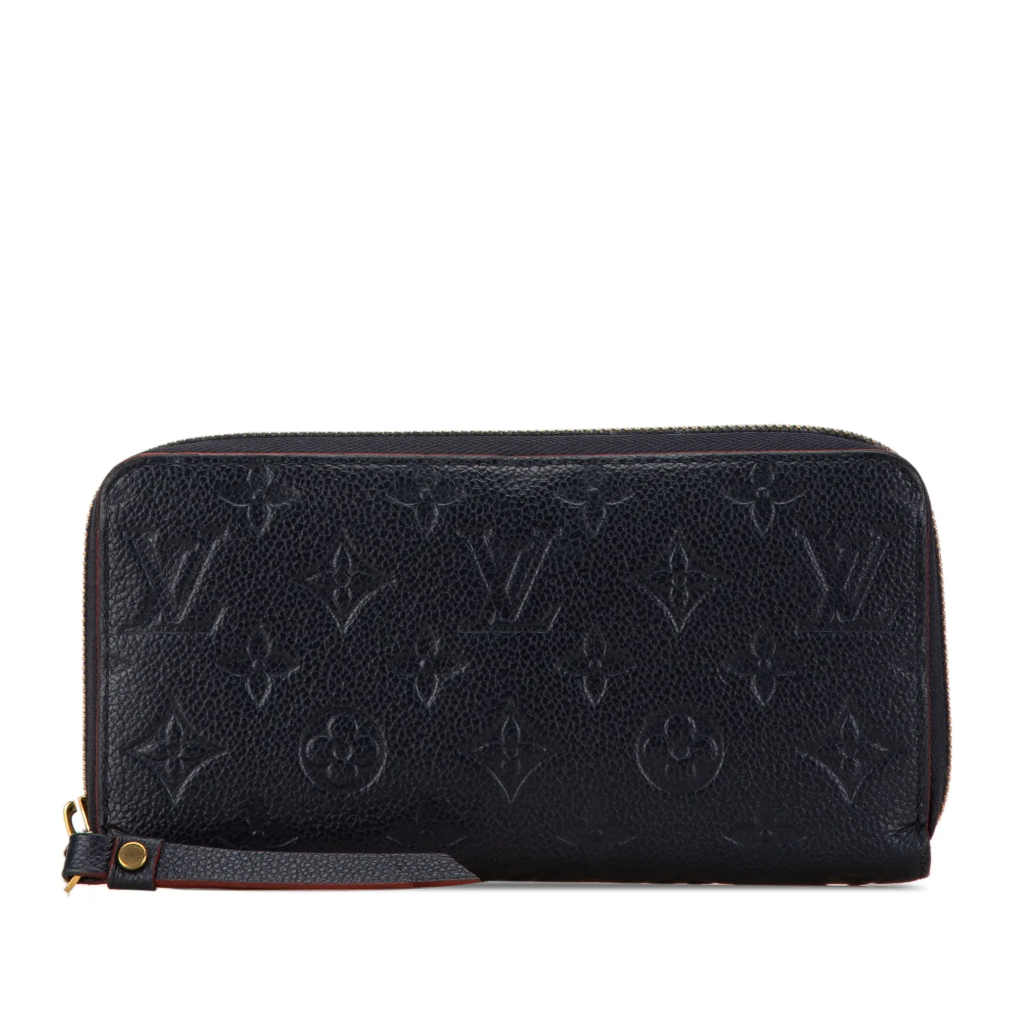 Blue Louis Vuitton Monogram Empreinte Zippy Long Wallet