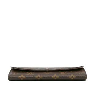 Brown Louis Vuitton Monogram Emilie Wallet