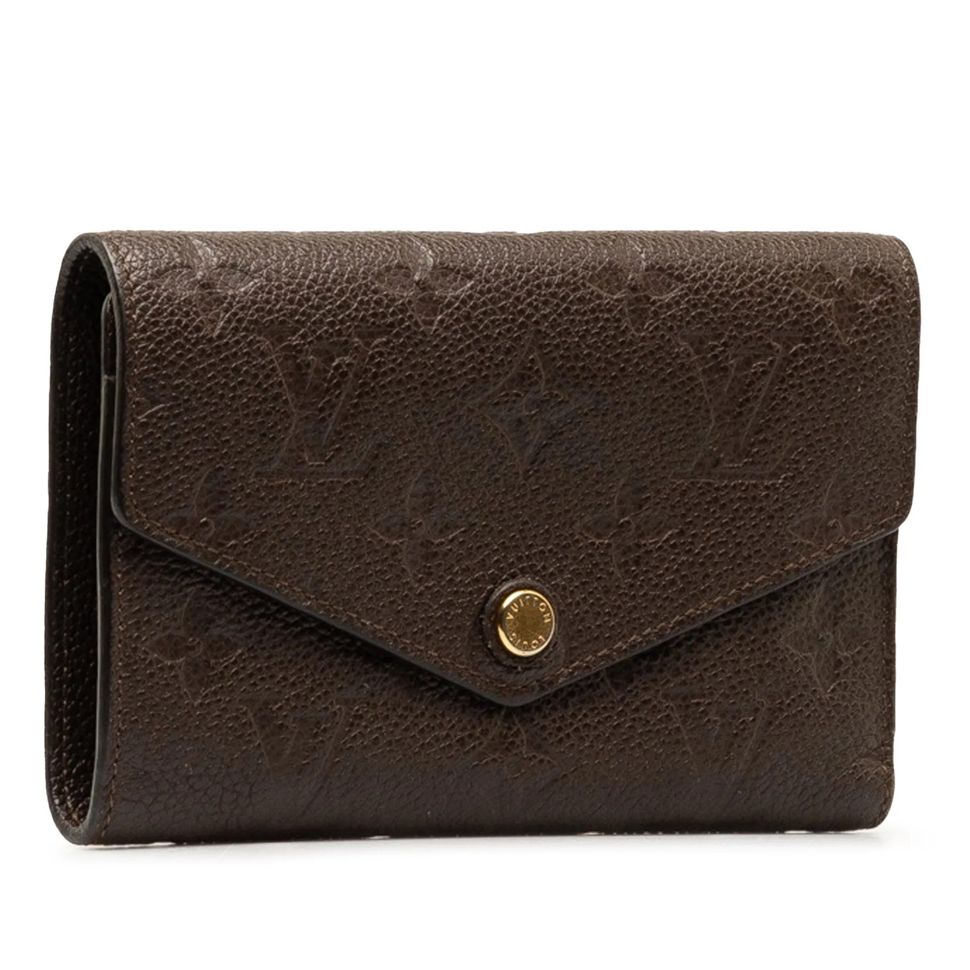 Brown Louis Vuitton Monogram Empreinte Portefeuille Curieuse Wallet