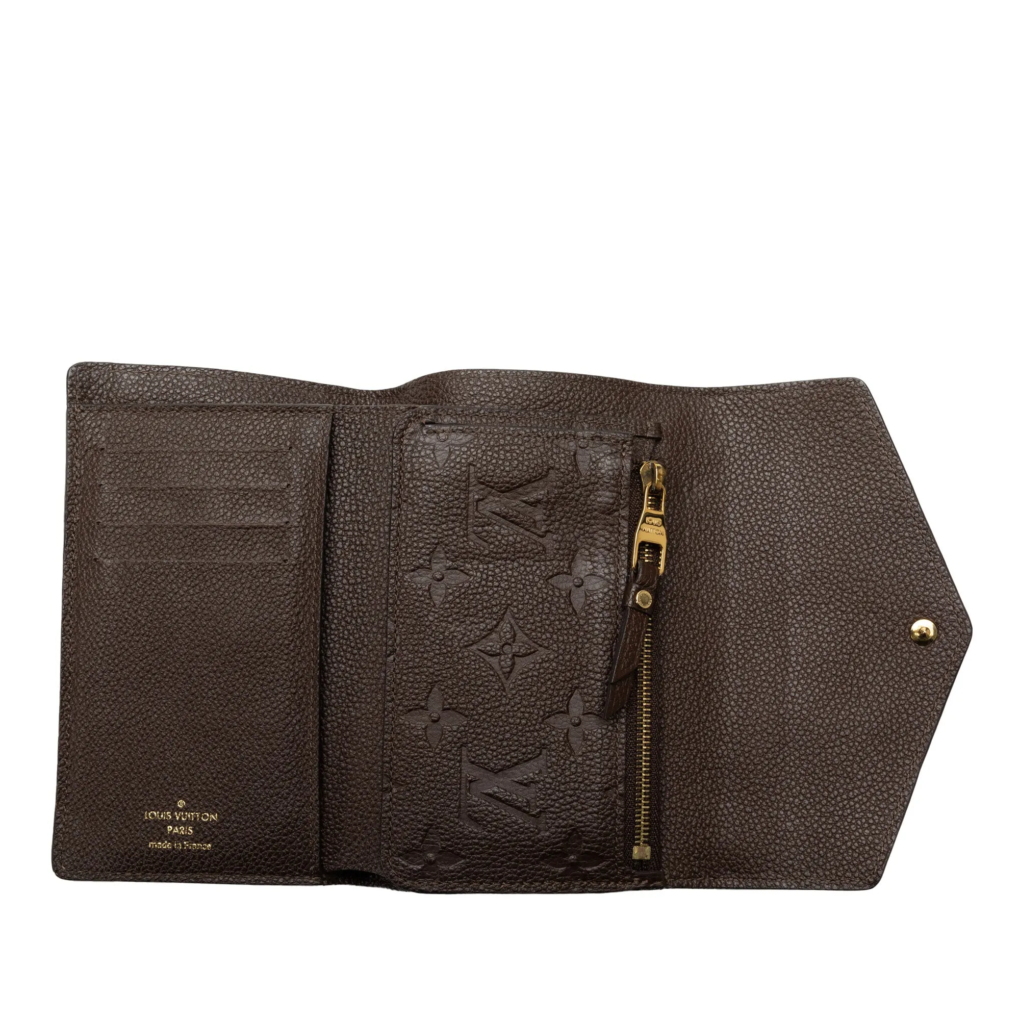 Brown Louis Vuitton Monogram Empreinte Portefeuille Curieuse Wallet