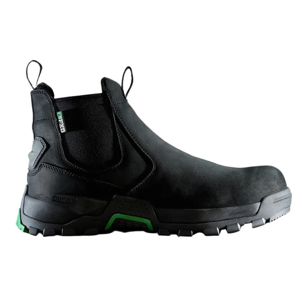 FXD WB-4 ELASTIC SIDE SAFETY BOOT BLACK
