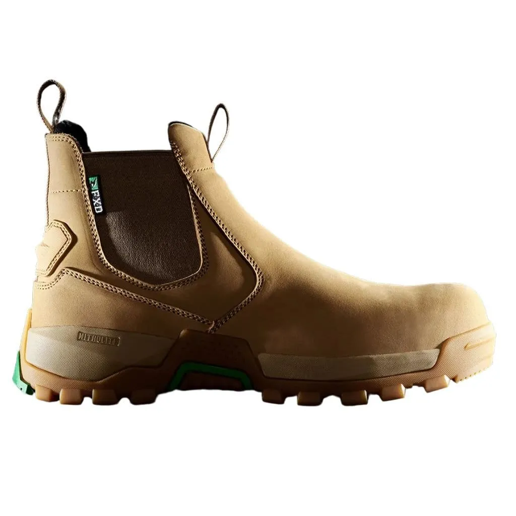 FXD WB-4 ELASTIC SIDE SAFETY BOOT WHEAT