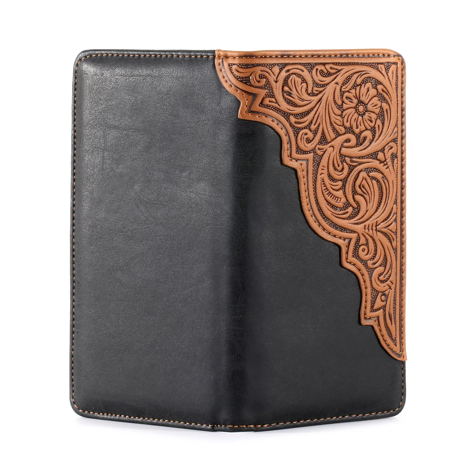 Montana West Tooled Floral Long Bifold Wallet