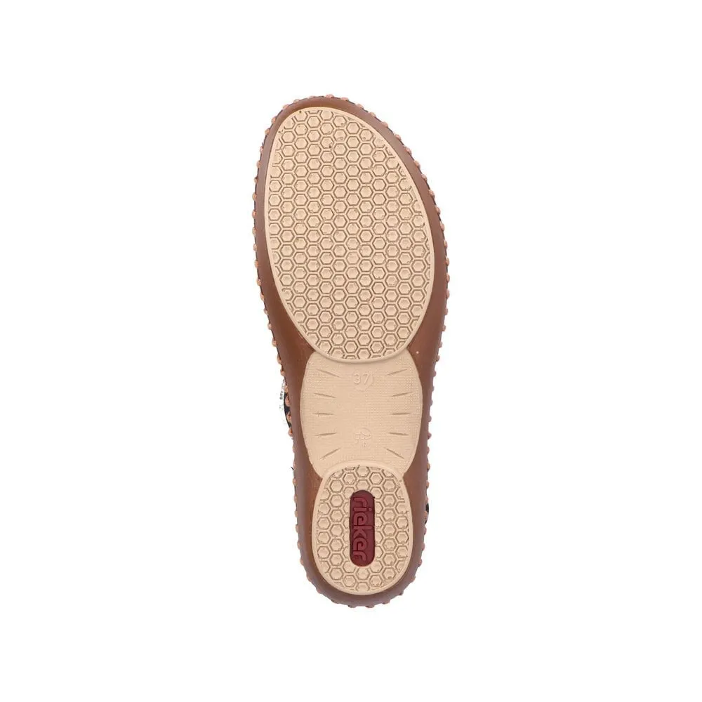 Womens Rieker Bur-Fastener Sandals Blue